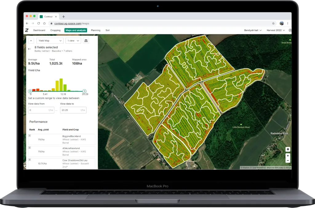Analyse deeper. Plan better. Perform stronger. Welcome to Yield Maps in Contour 2.4.