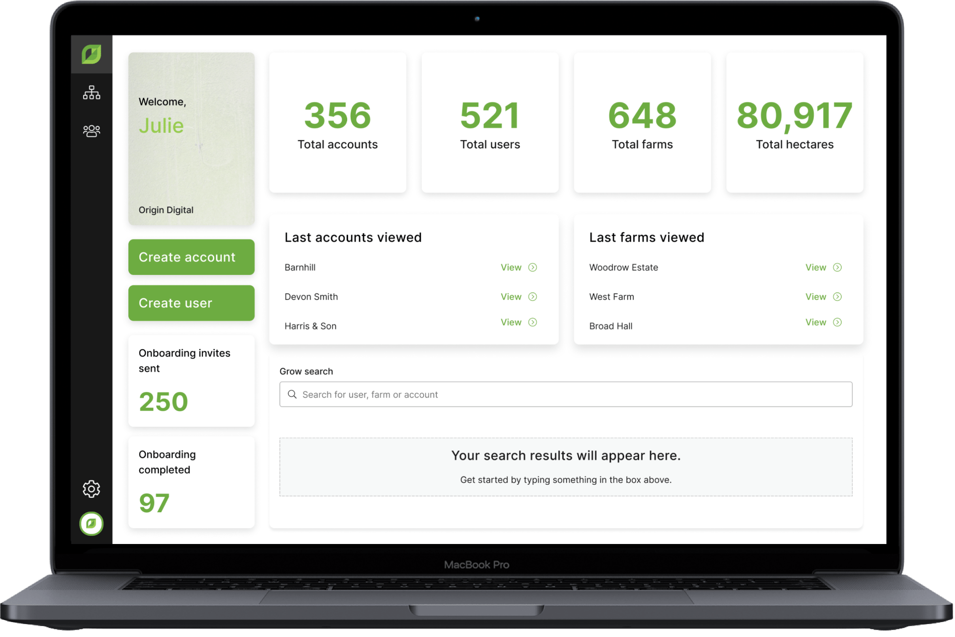 Origin Digital Products GROW Onboarding