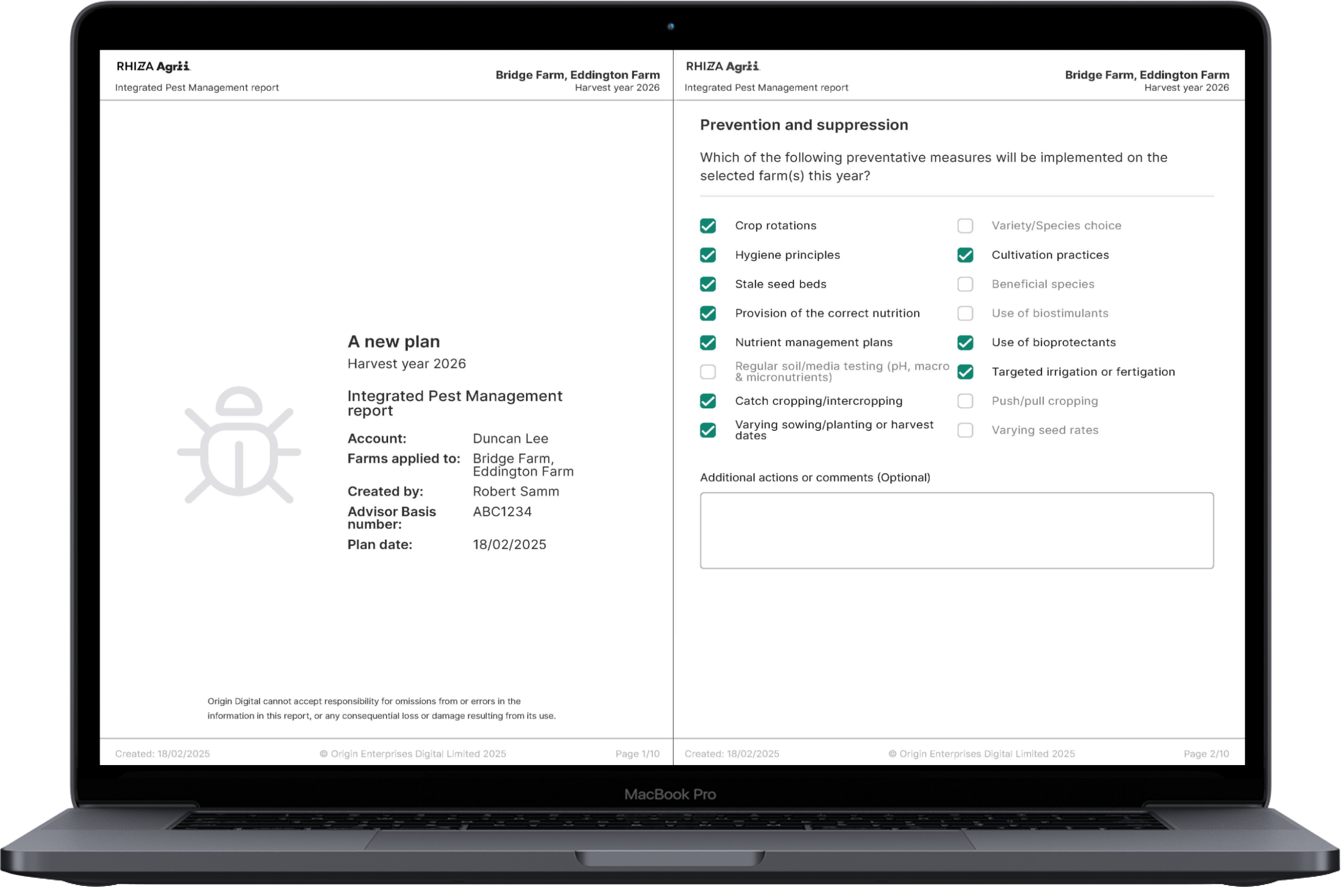 Contour – IPM Plan – duplicate and create PDF